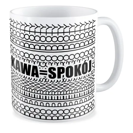 Kubek UKRYTY PRZEKAZ Kawa = spokój